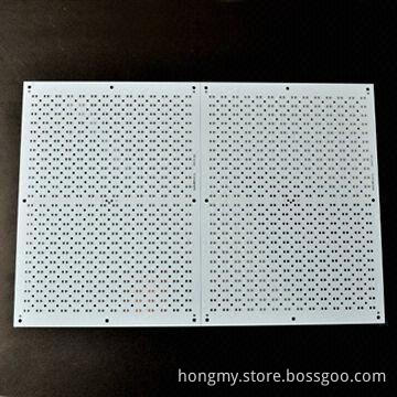 2-layer PCB with FR-4 material and white solder mask
